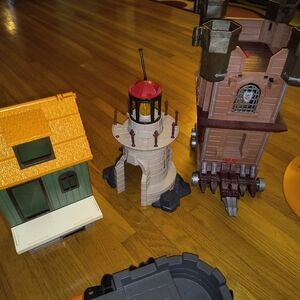 Playmobil Lot Includes so many sets, figures, animals, weapons, and accessories